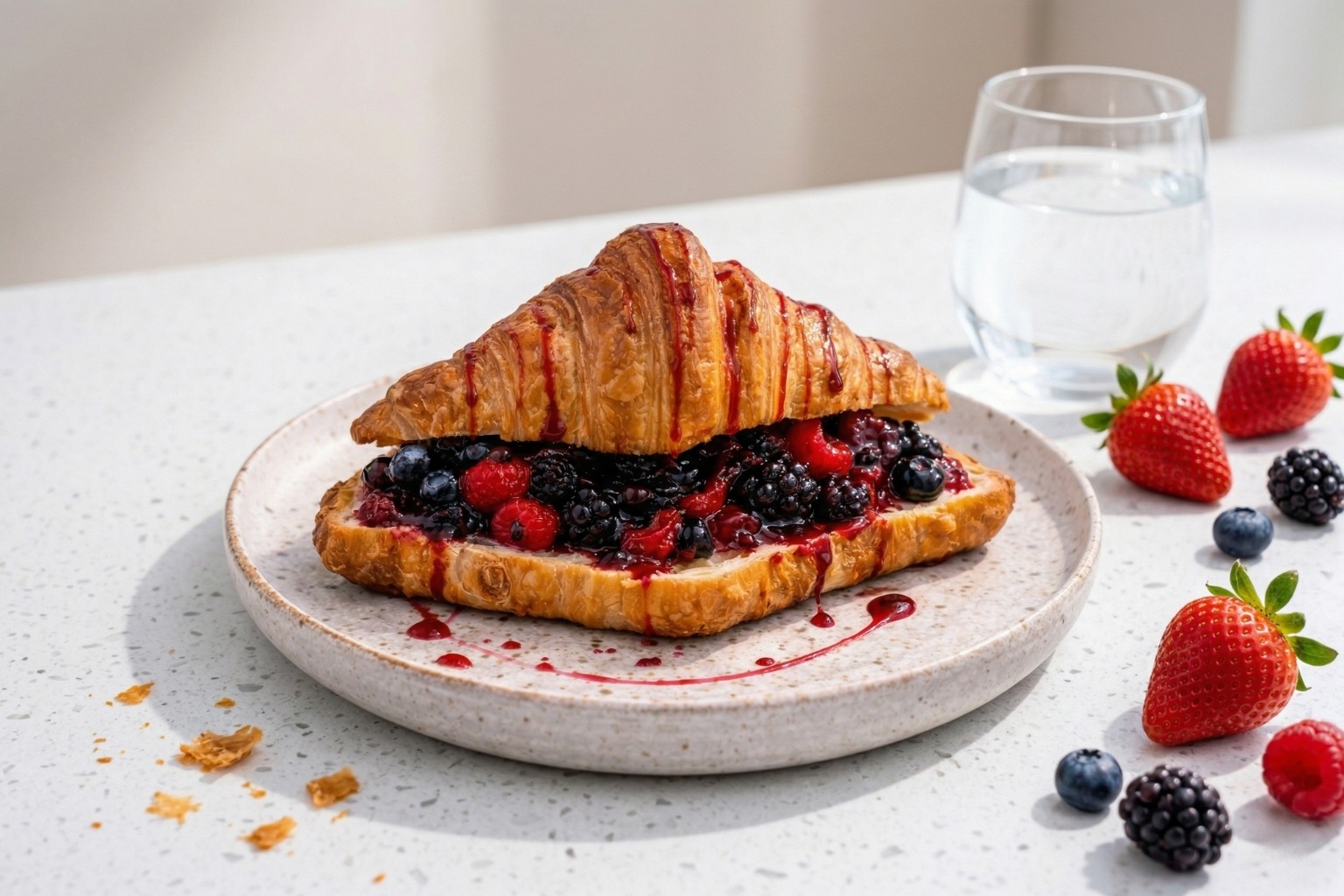 Berries Croissant